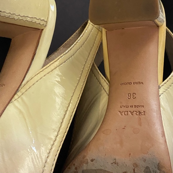 Prada slip on shoes beige/brown color size 6 - Picture 5 of 10